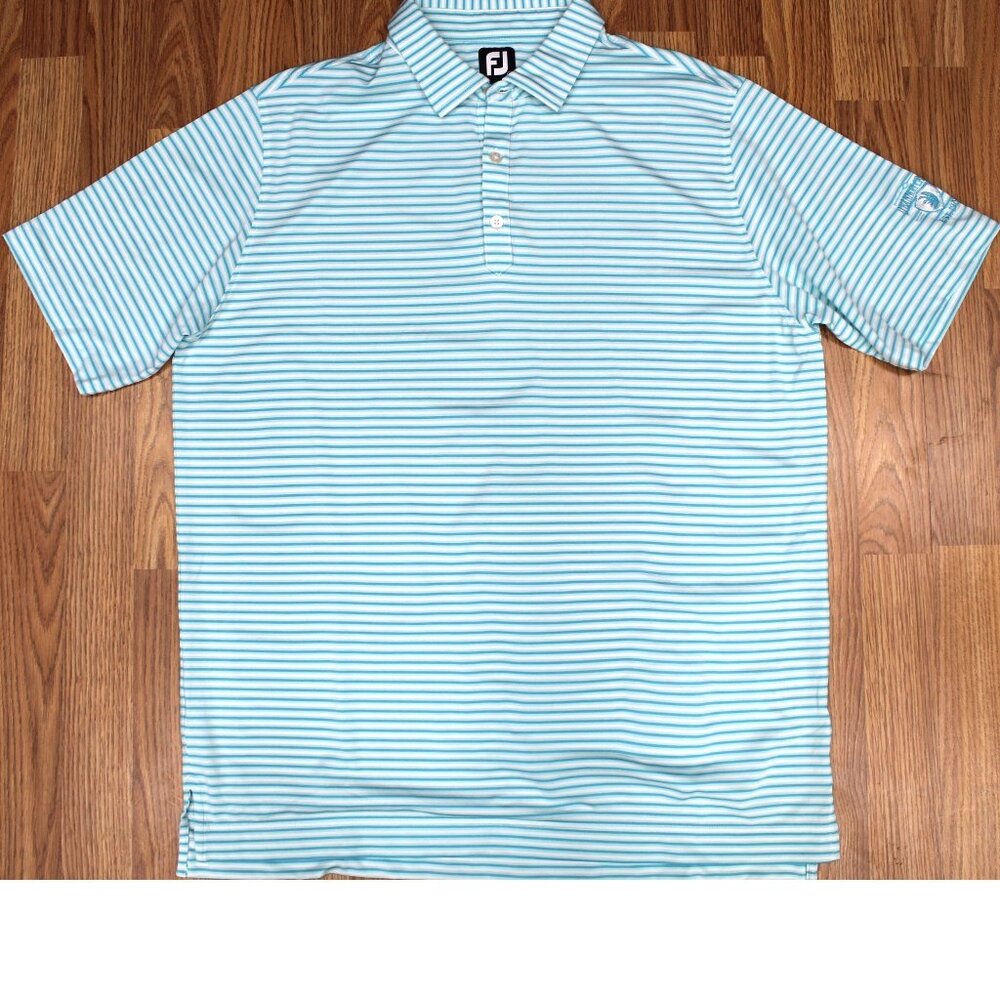 FOOTJOY Mens POLY/SPANDEX POLO SHIRT STRIPED Sz X-LARGE, XL